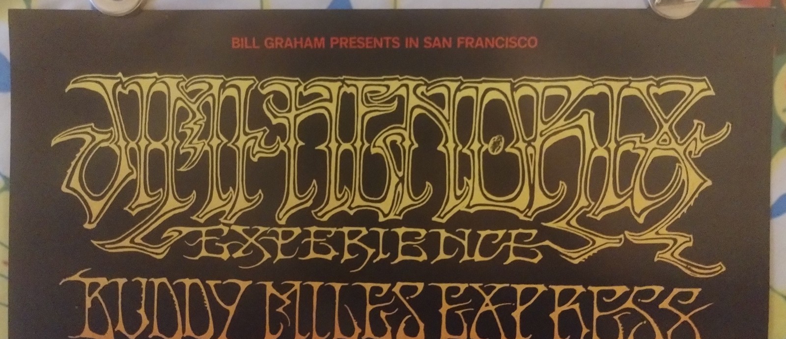 Jimi HendriX BuDDY MiLeS BG140-2 BiLL Graham FiLLmore WinterLand 1968 PoSter