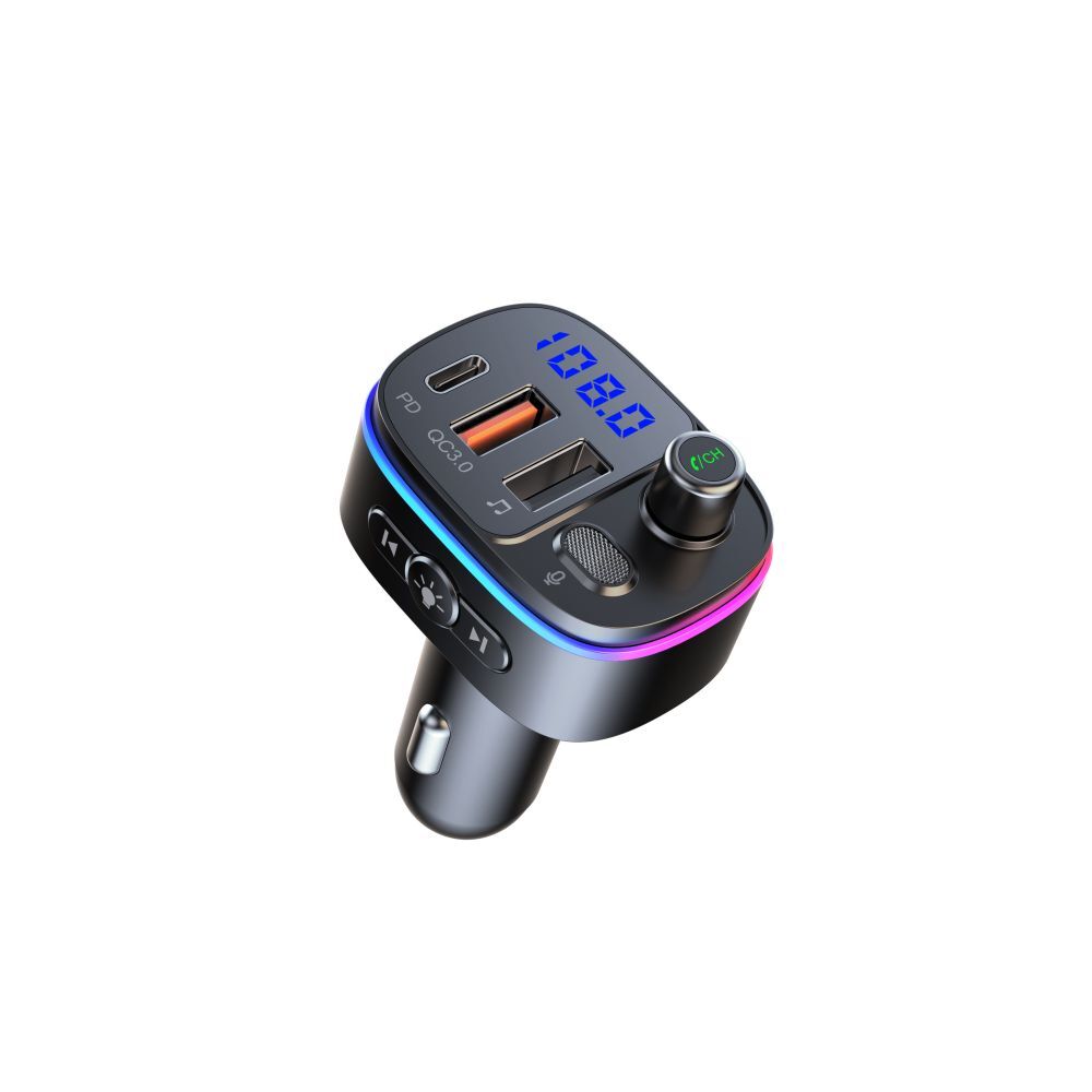 Type-C & QC3.0 USB Charger Bluetooth5.0 Car FM Transmitter MP3 Radio Adapter USA