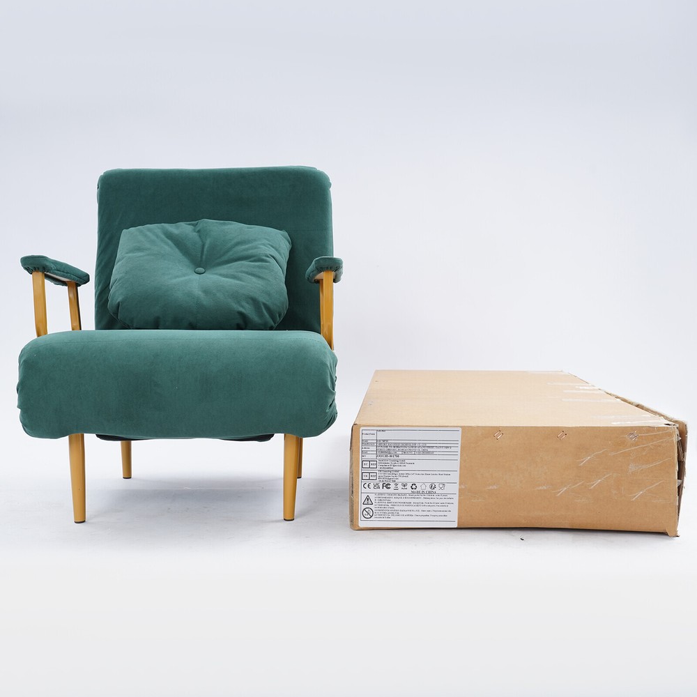 Convertible Sofa Bed with Adjtable Backrest and Stylish Design US~