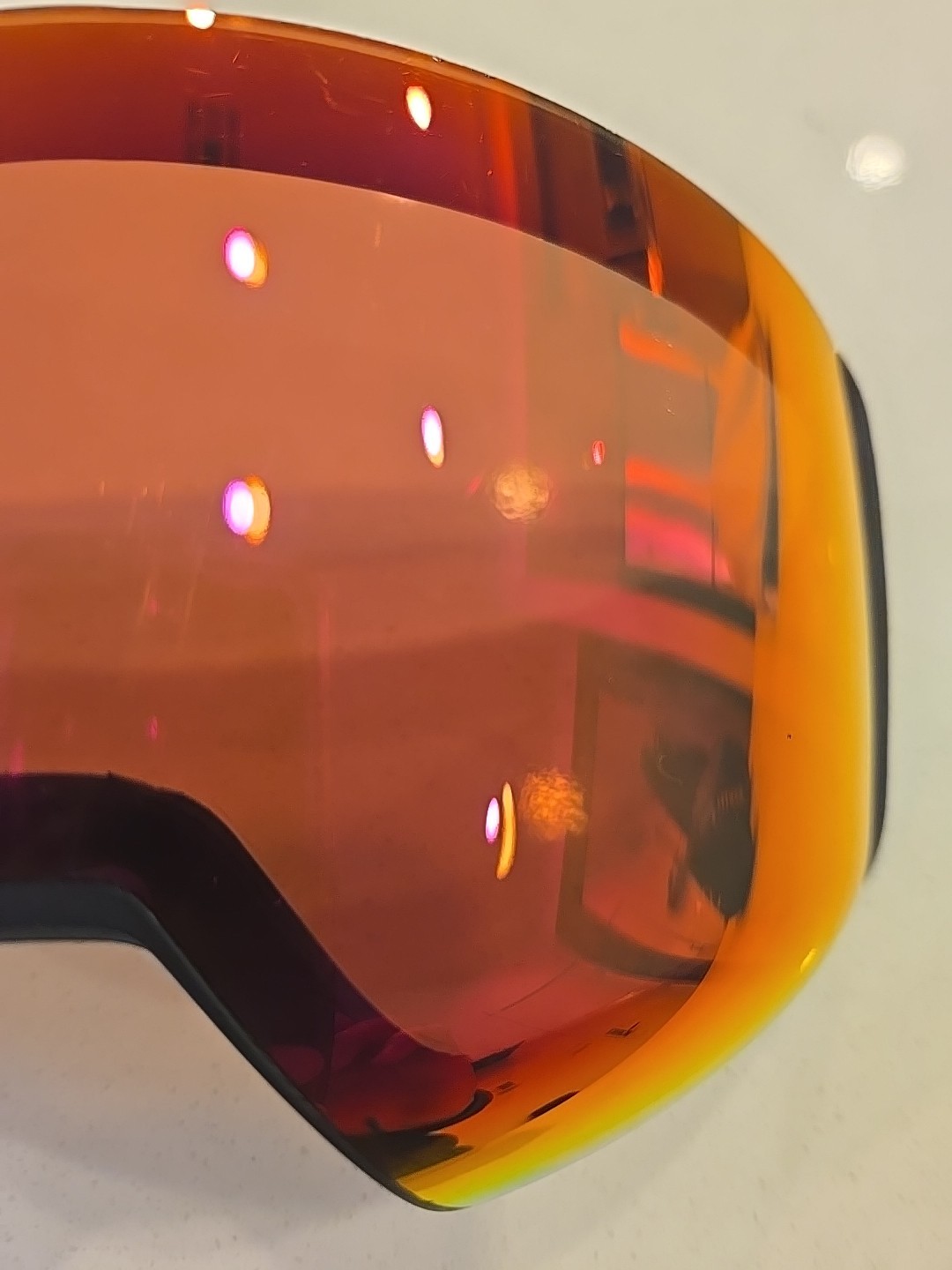 Smith 4D Mag Chromapop Sun Red Mirror Replacement Goggle Lens Used