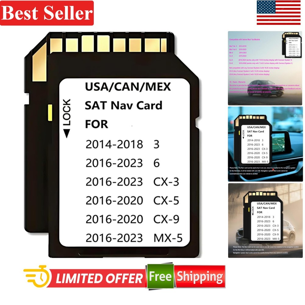 Drop-Proof Mazda Navigation Memory Card for 2014-2023 Models - 10
