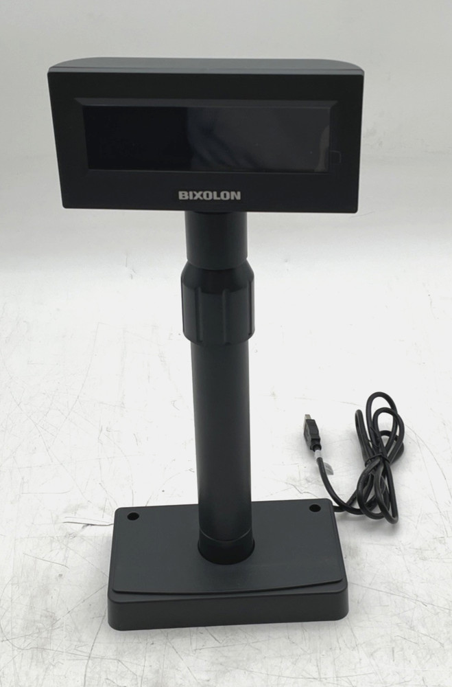 BIXOLON, BCD, POLE DISPLAY, LCD, 20X2, ADJ POLE AND BASE, USB