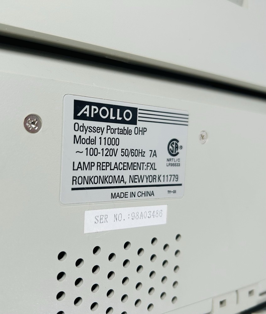 Apollo Odyssey Overhead Portable Projector Model 1100