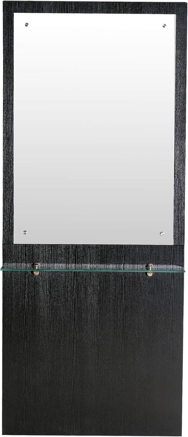 Modern Wall Mount Styling Station with Mirror, Simple Makeup Barber Station 3016