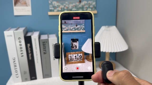 Wireless Bluetooth Camera Remote Shutter for iPhone & Android - Zoom Control, Ha