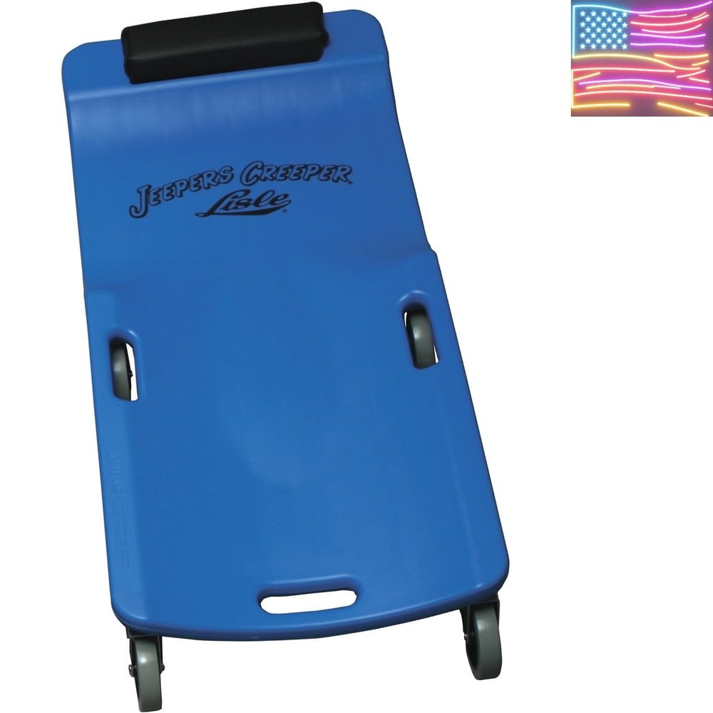 Blue Large Wheel Plastic Creeper