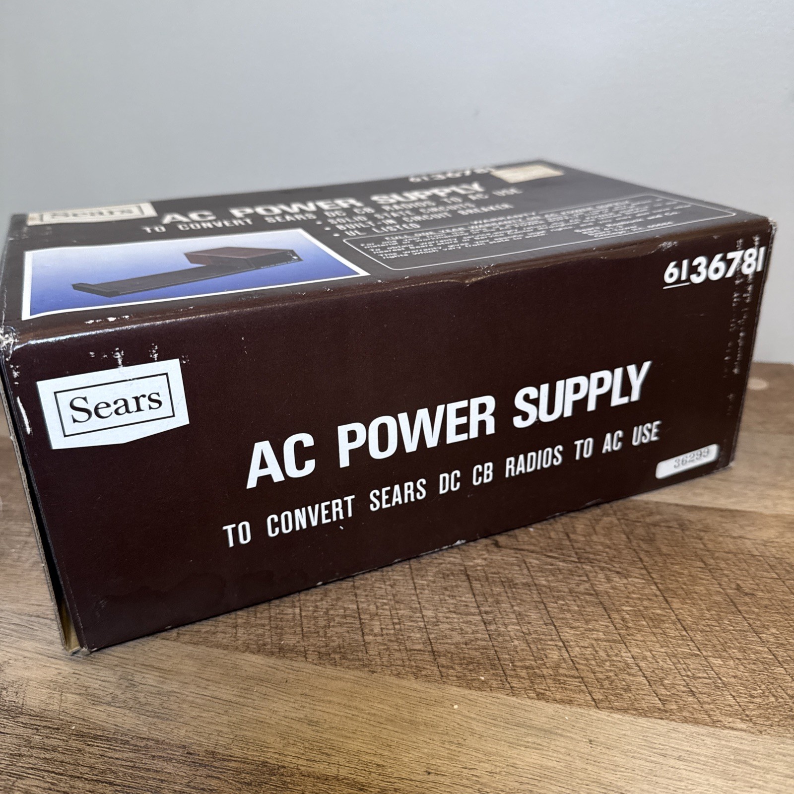New Sears CB Radio Power Supply Converter 120v AC to 12V DC Home Use # 6136781