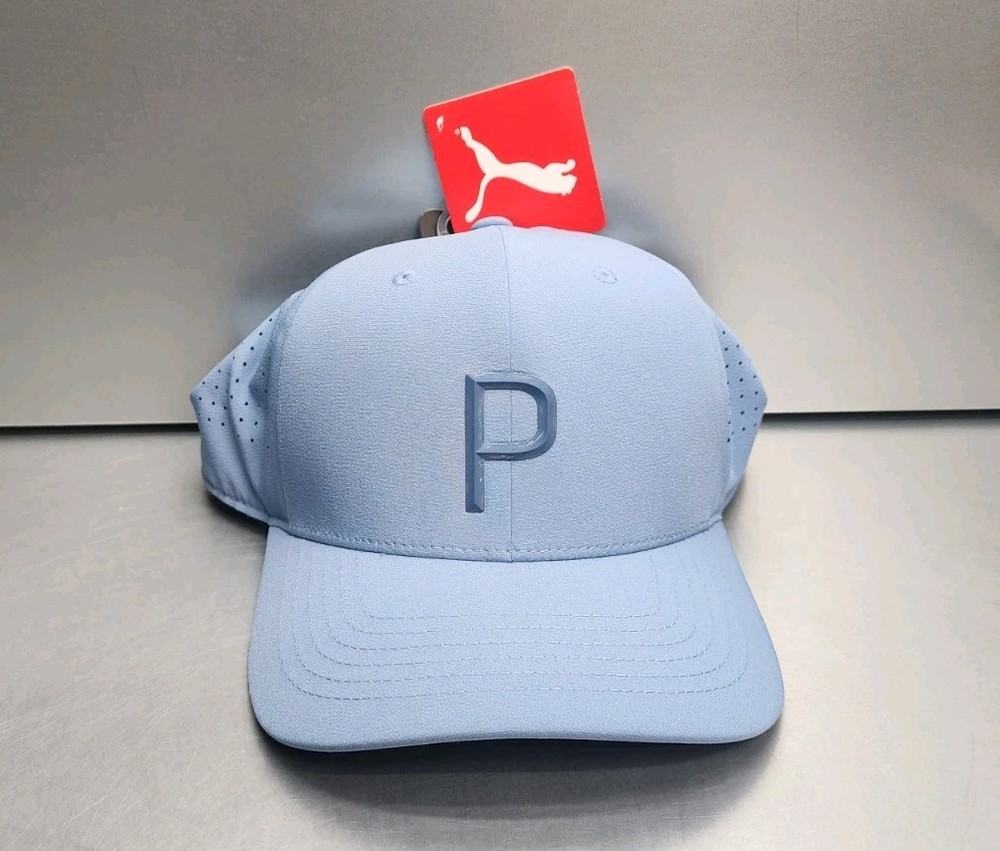 New Puma Golf Tech P Snapback Cap Hat Adjustable Snapback Vented Flex Delta