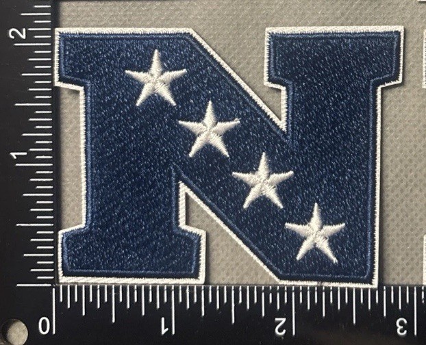 NFC LOGO IRON ON EMBROIDERED PATCH