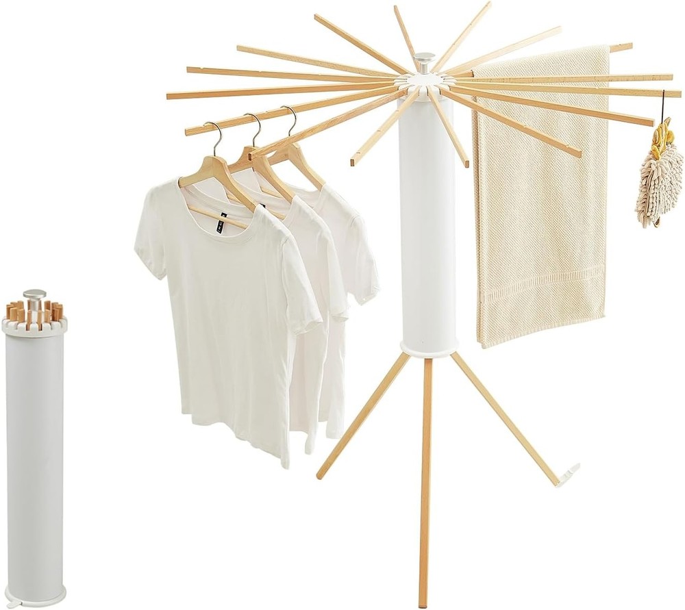 Tripod Clothes Drying Rack, Garment Rack Portable and Foldable Space Saving