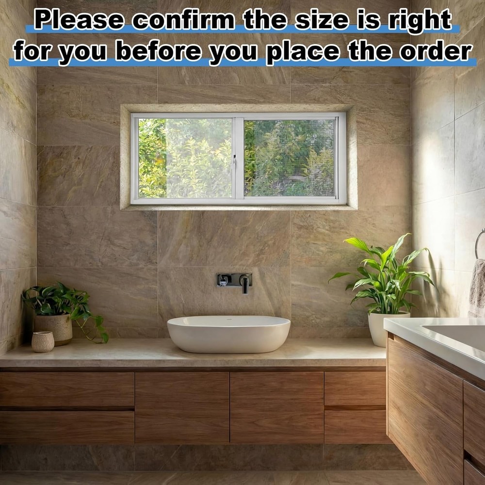 1 Pack Basement Home Window 32'' x 14'' Mini Basement Windows Replacement wit...