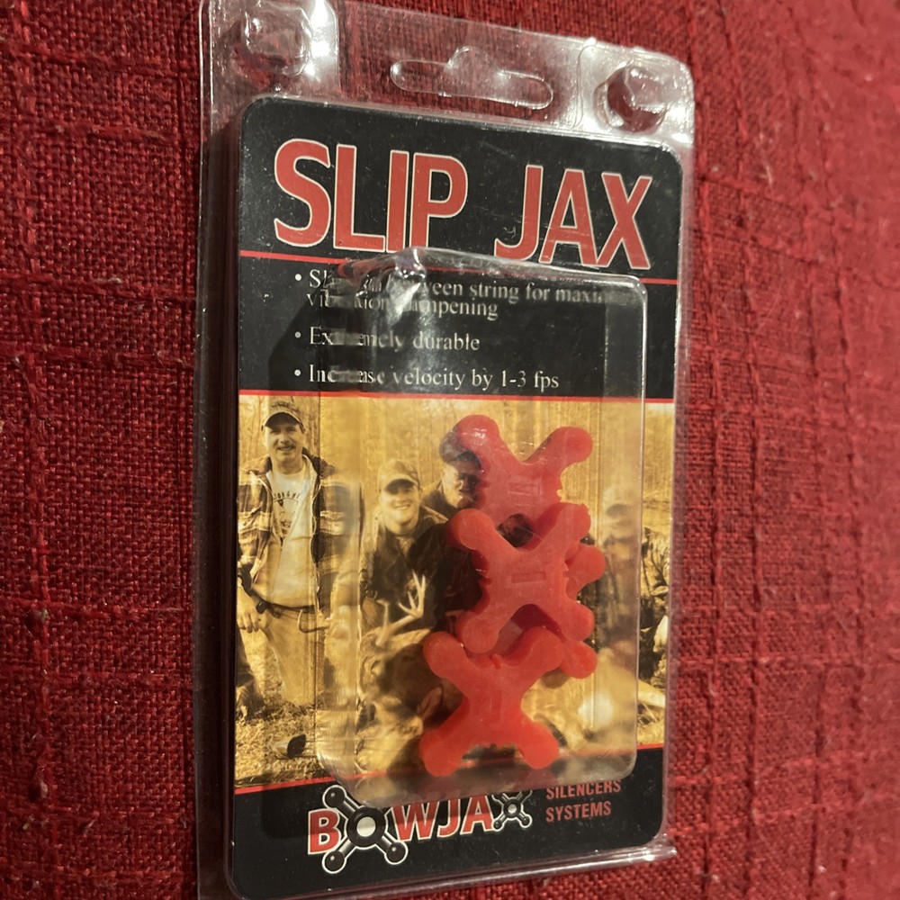 BowJax Slip Jax String Silencers  #1040 RED (4 pack) 19 grains