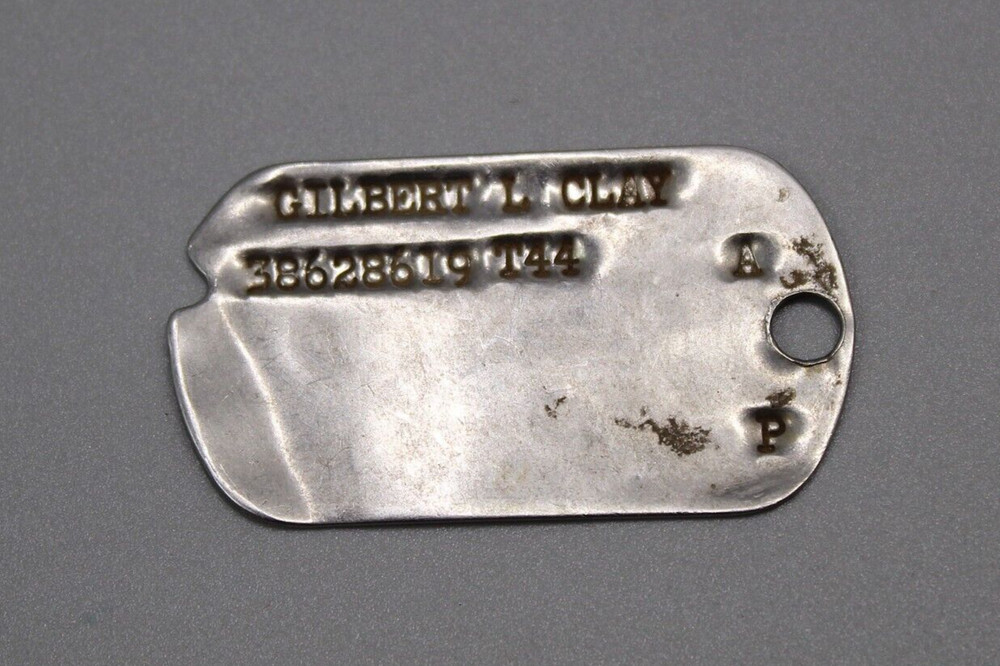US Single Notched Dog Tag – T44 . FLU3728