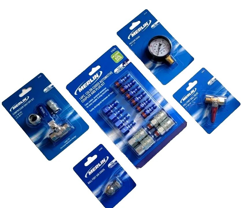 Combo Merlin #5 Valve, gauge,fitting ,coupler