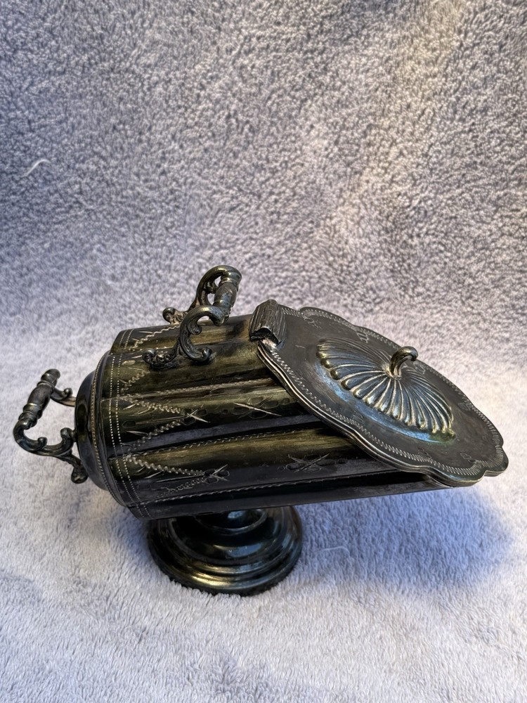 Vintage Silver Plated Sheffield sugar scuttle