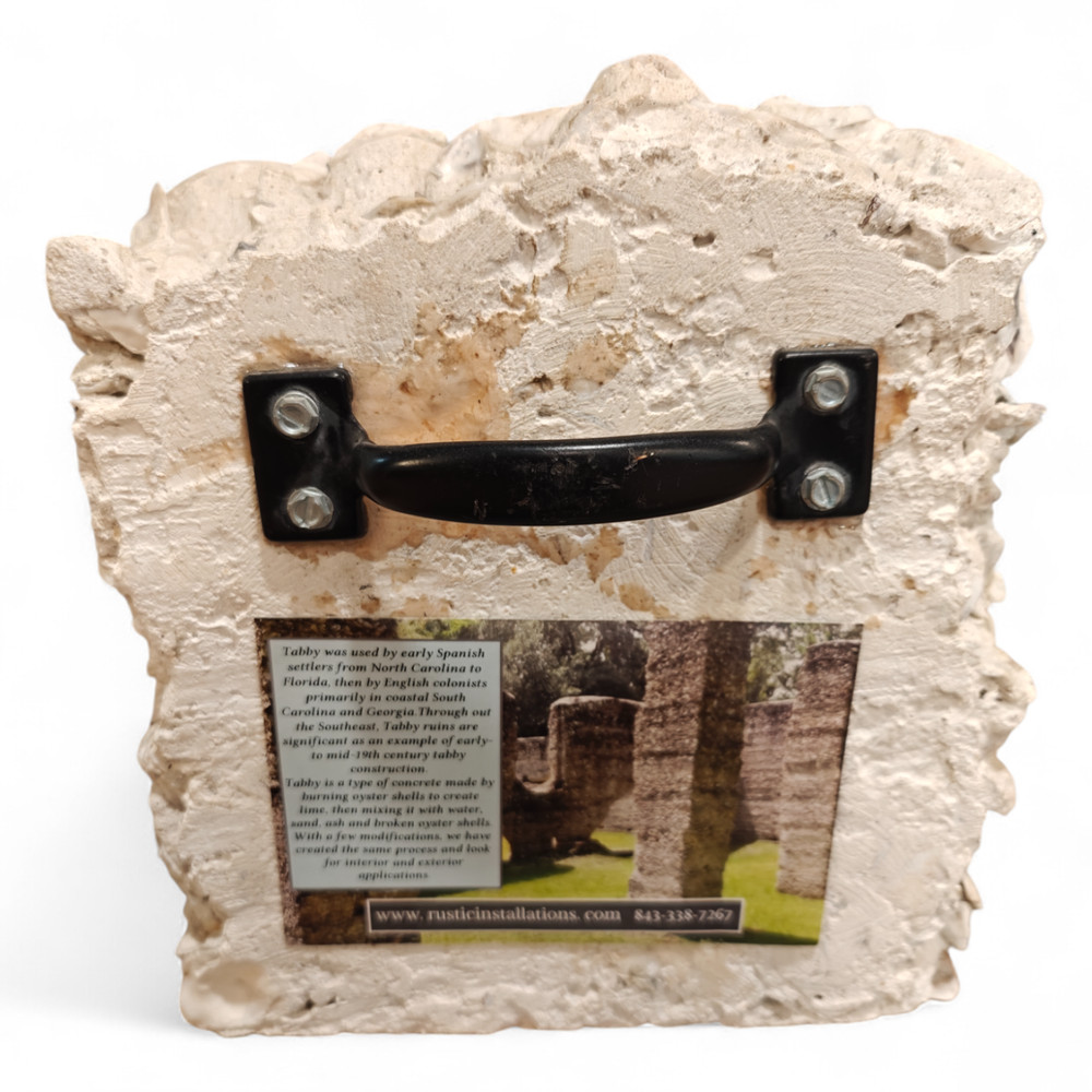 Tabby Concrete Block Sample – Authentic Oyster Shell Construction Display