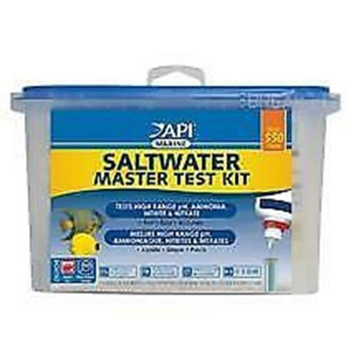 Saltwater Master Test Kit (High Range pH, Ammonia, Nitrite, Nitrate) - API