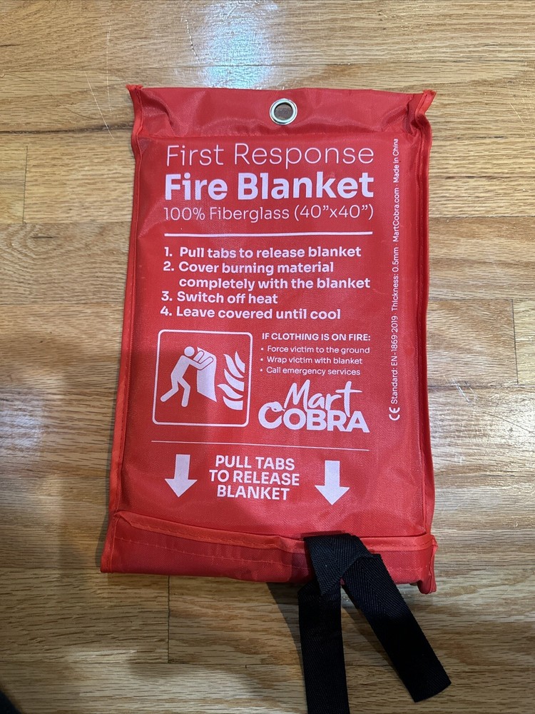 First Response Fire Blanket.  (40 X 40) New