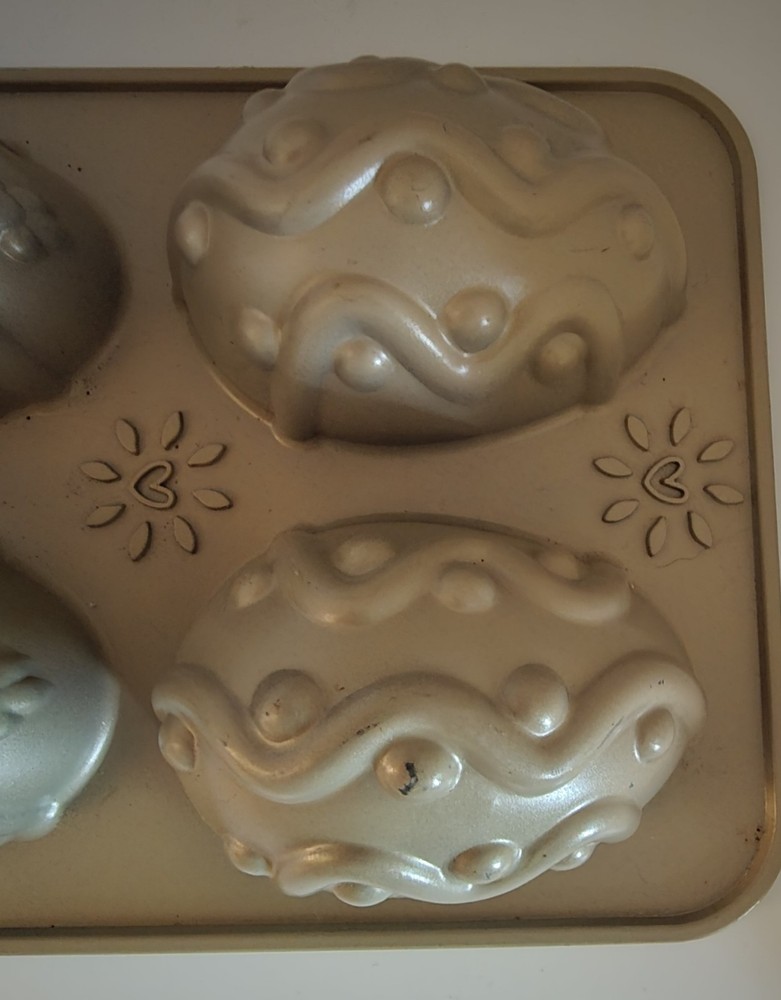 CIROA Easter Egg Cake Cakelet Pan Molds Aluminum