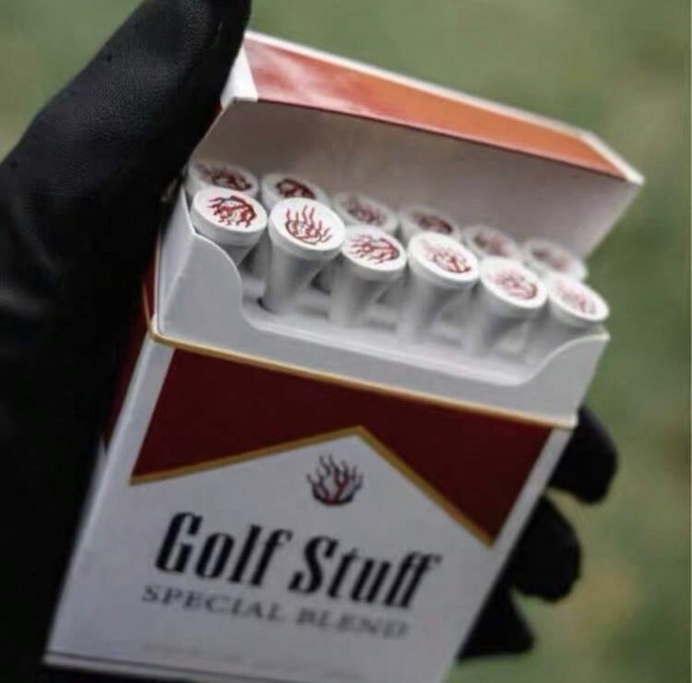 Cigarette Case Golf Tees - 12 Pack.