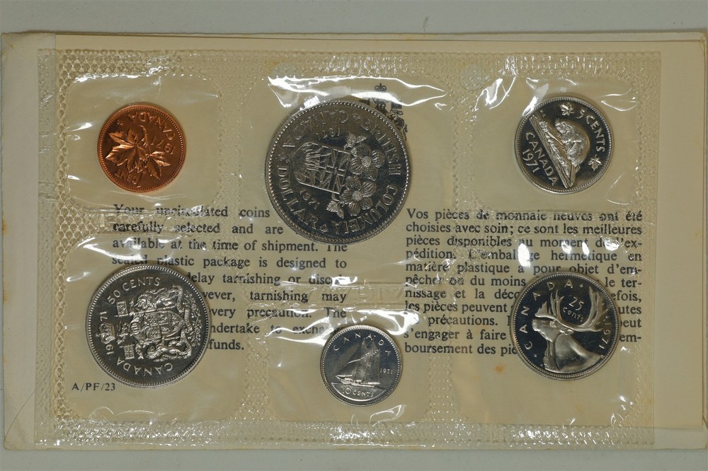 Canada 1971 Proof-Like Uncirculated Mint Set Ottawa