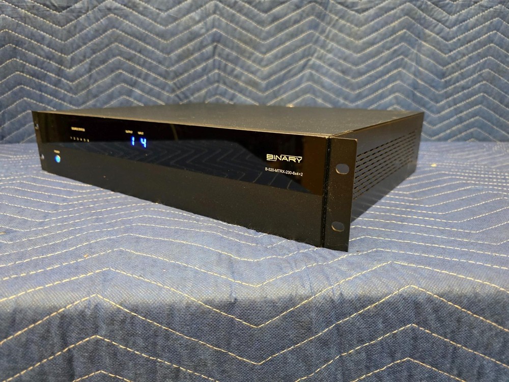 Binary B-520-MTRX-230-6x4+2 HDMI Matrix Switch Tested Working w/ PSU Rackmount