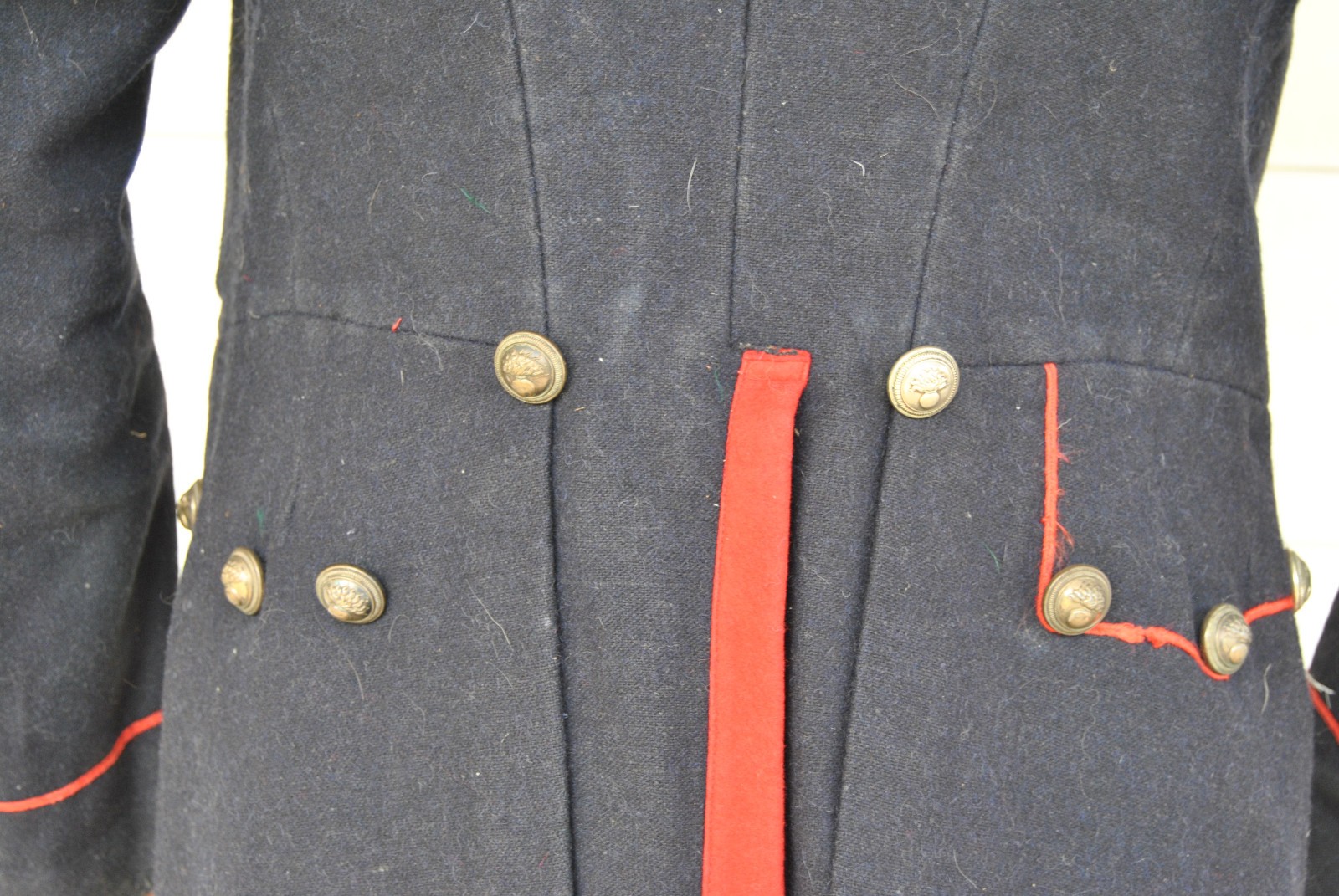 Late 1800s Old French Parisian Theatre Napoleonic Uniform Tunic and Bonnet