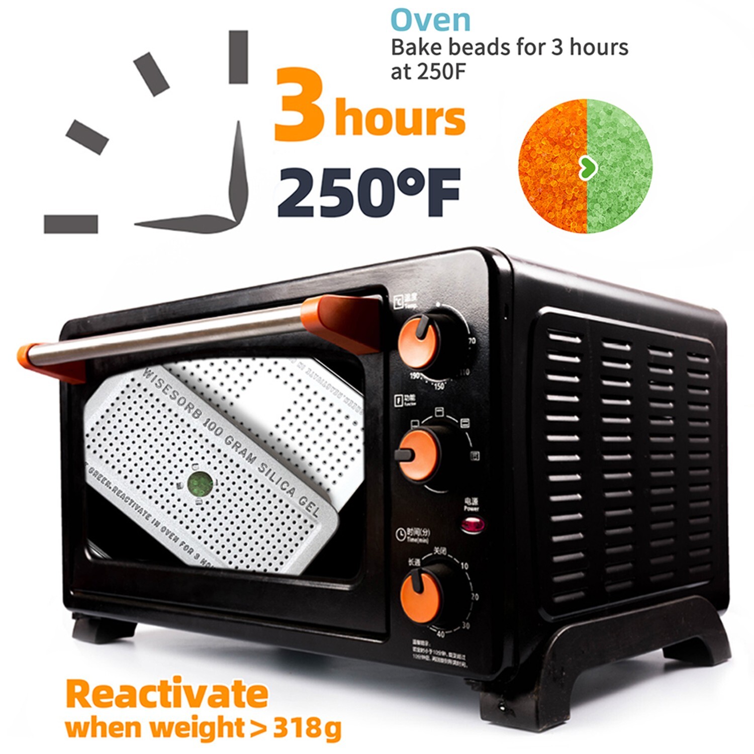 100 Gram Silica Gel Canister Reusable Desiccant Dehumidifier 1 Pack