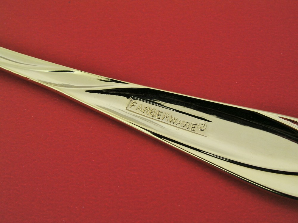 (4) FARBERWARE NICOLE GOLD - 6" TEASPOONS
