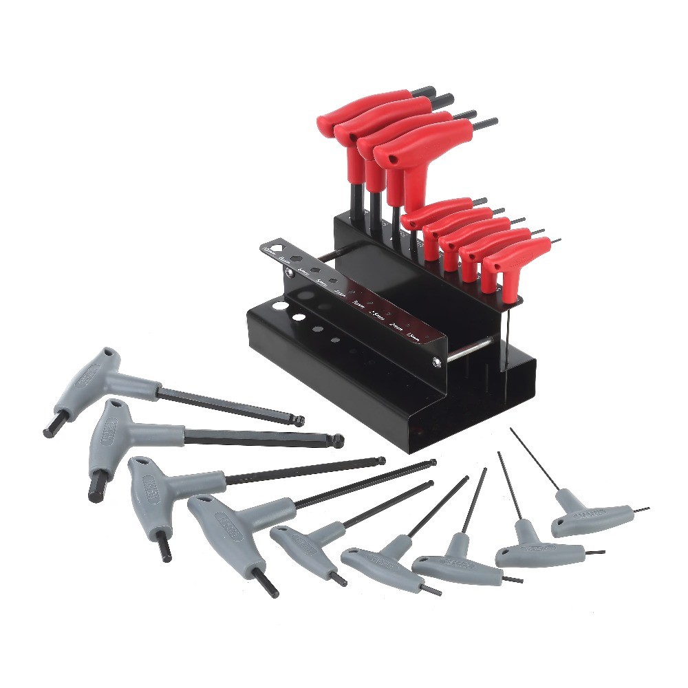 18PC T-Handle Ball End Hex Key Set