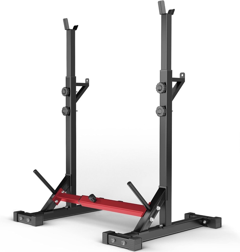 Squat Rack Stand Adjustable Bench Press Rack Barbell Rack Stand Multi-Function