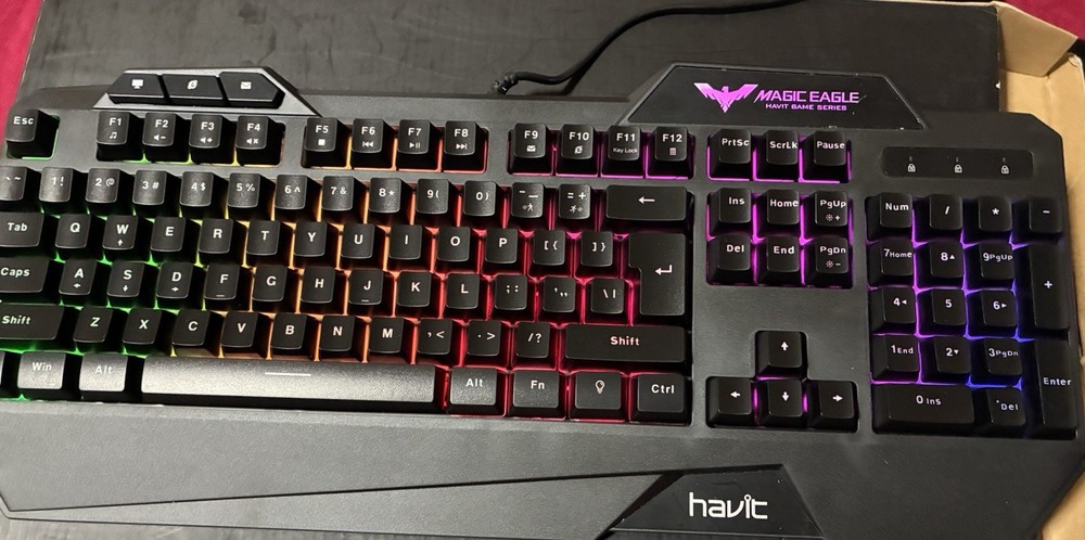 havit Magic Eagle Gaming RGB Keyboard & Programmable Mouse Wired USB MS732