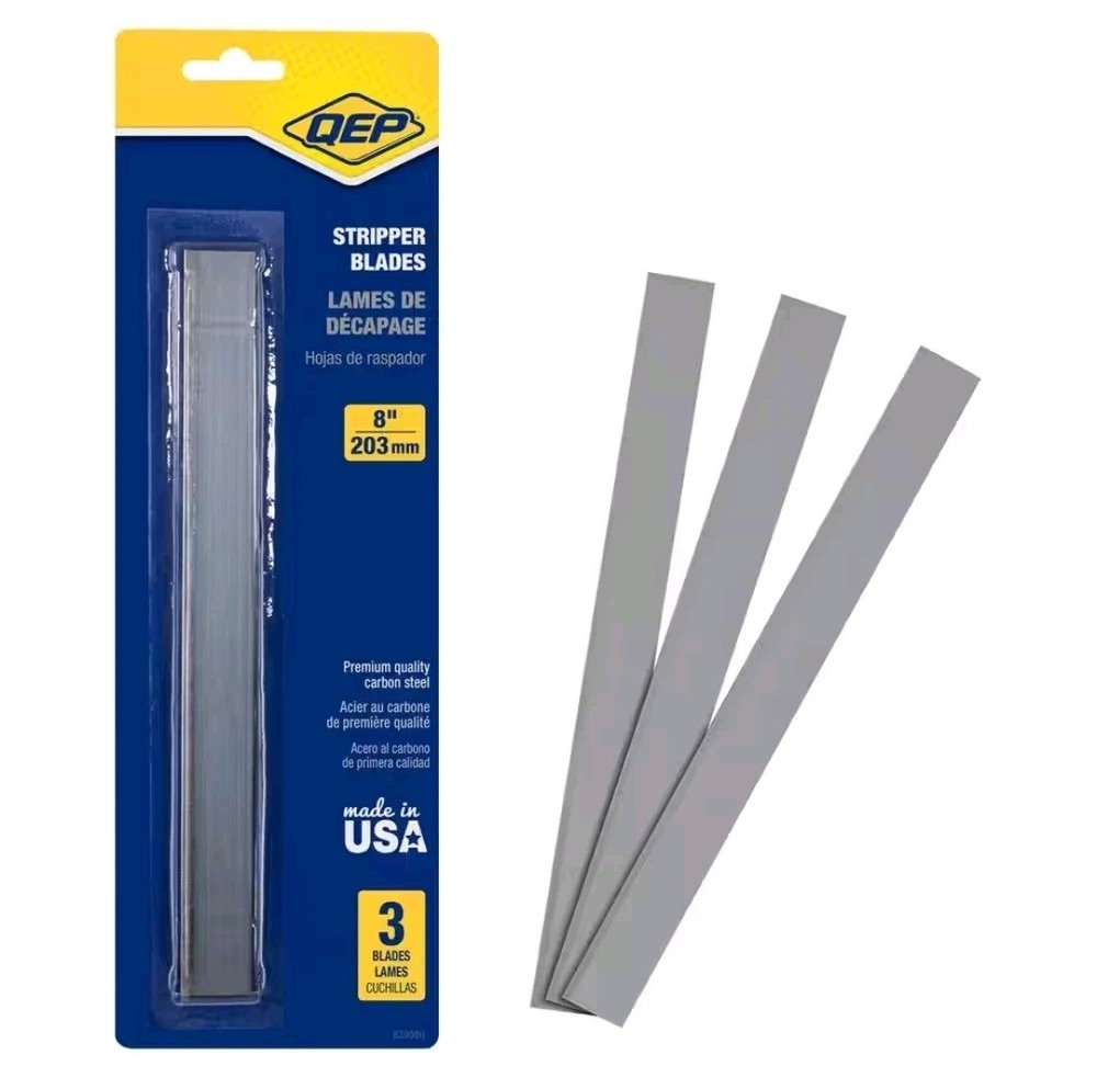 8 In. Replacement Razor Blade for Adjustable Floor Scraper and Stripper (3-Pack)