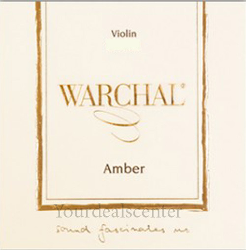 Warchal Amber Violin Strings Set 4/4 --Loop E End Synthetic/Hydronalium D
