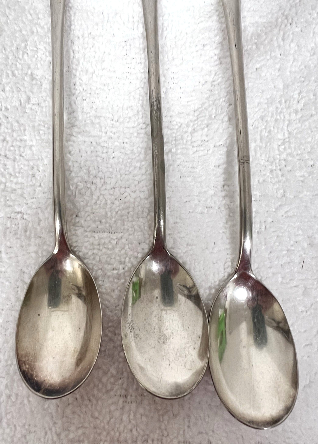 3 Cleveland Fruit Company Iced Tea Ice Cream Spoons 8 Inches Long Good Shape