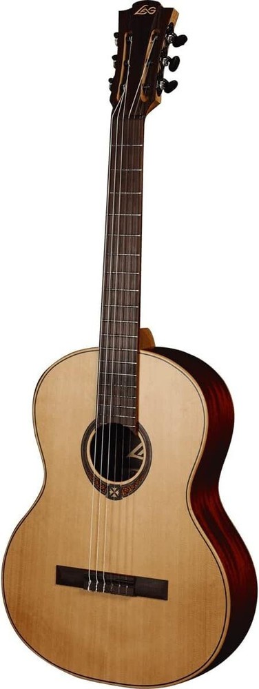 Lag OC170 NAT Classical Guitar with Savarez Strings 4/4 650mm Solid Red Cedar