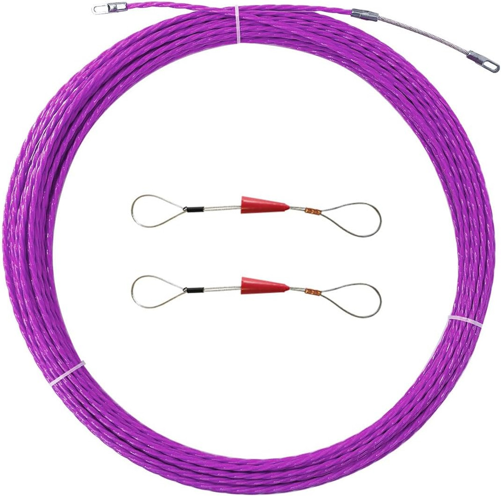 30M 100Ft Fish Tape Cable Puller Cable Rods Kit PET Electrical Cable Puller 4Mm