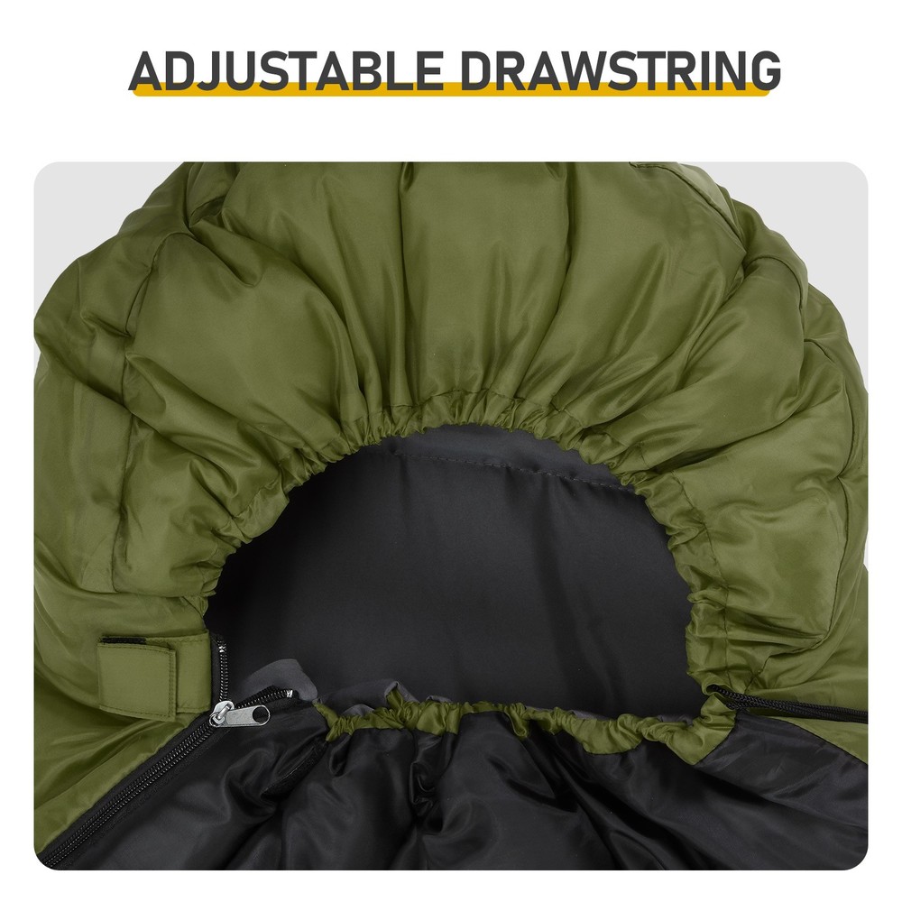 Rectangular Heated Sleeping Bag, Lightweight Sleeping Bag with Multi USB Pads