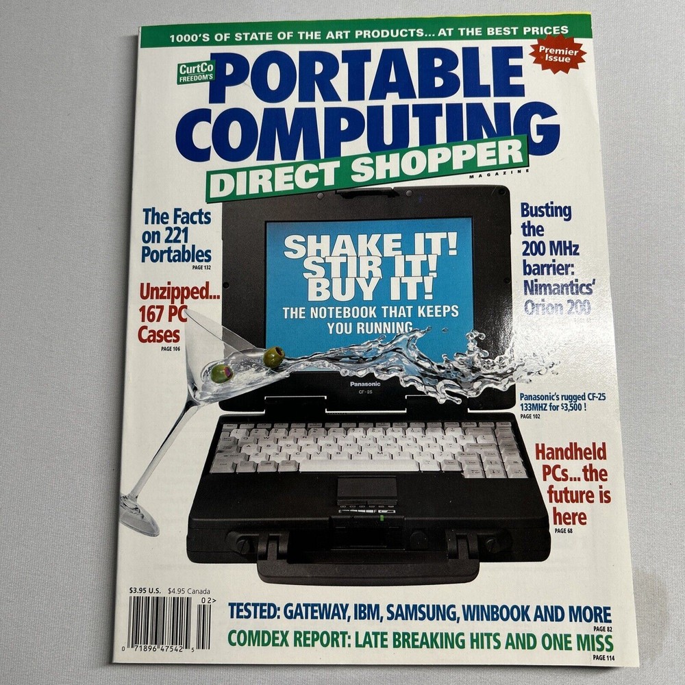Portable Computing Direct Shipper Premium Issue 1997 Handheld PC Catalog