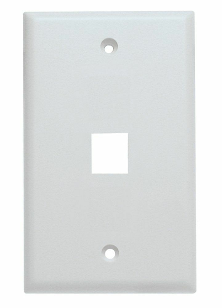 Wall Plate for Cat5e Cat6 Cat7 Keystone RJ45 Jack White 1 2 3 4 6 Ports Hole Lot