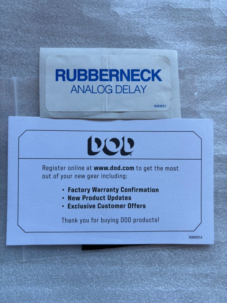 DOD Rubberneck Analog Delay Guitar Effect Pedal