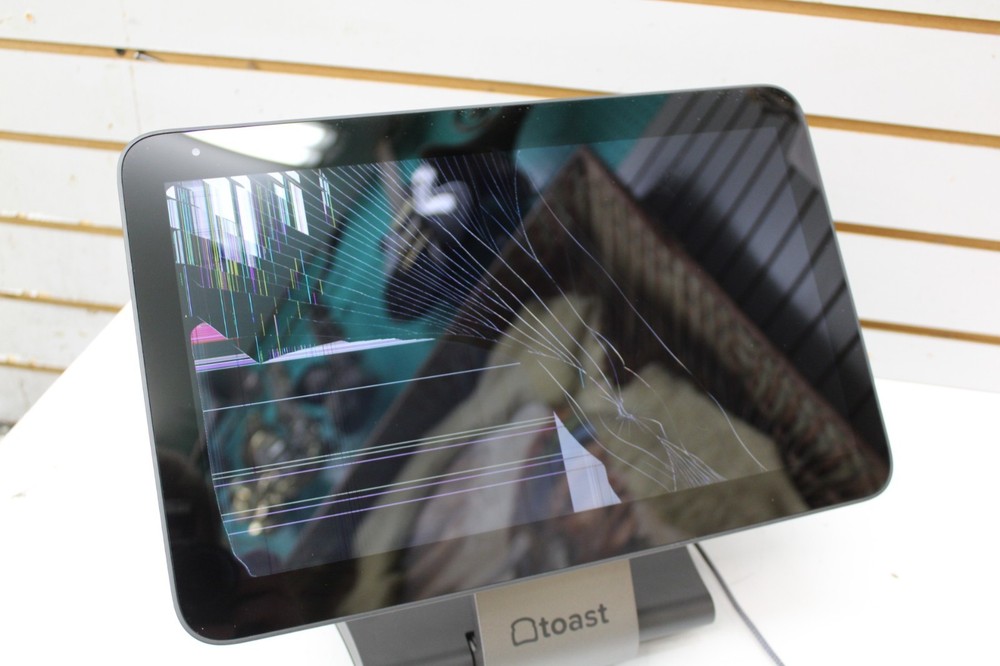 Toast Flex 3 POS Terminal Data Processing System CRACKED SCREEN NEW