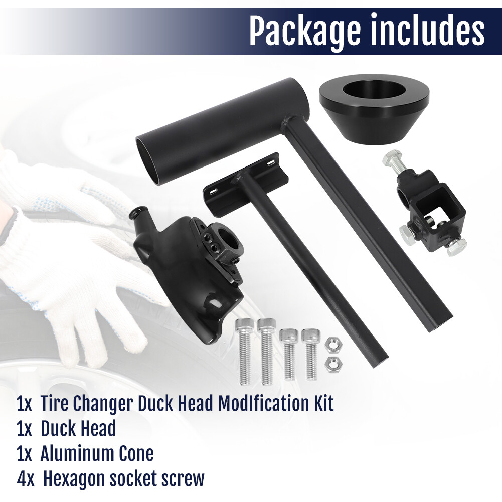 Upgrade For Harbor Freight Manual Tire Changer Kit Attachment Duck Head & Cone