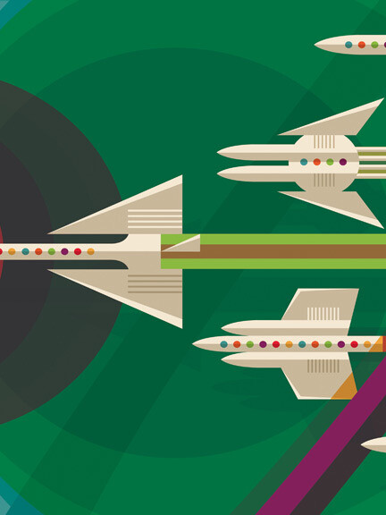 “Grand Tour of the Solar System” Space Exploration Retro Travel Poster - 18x24