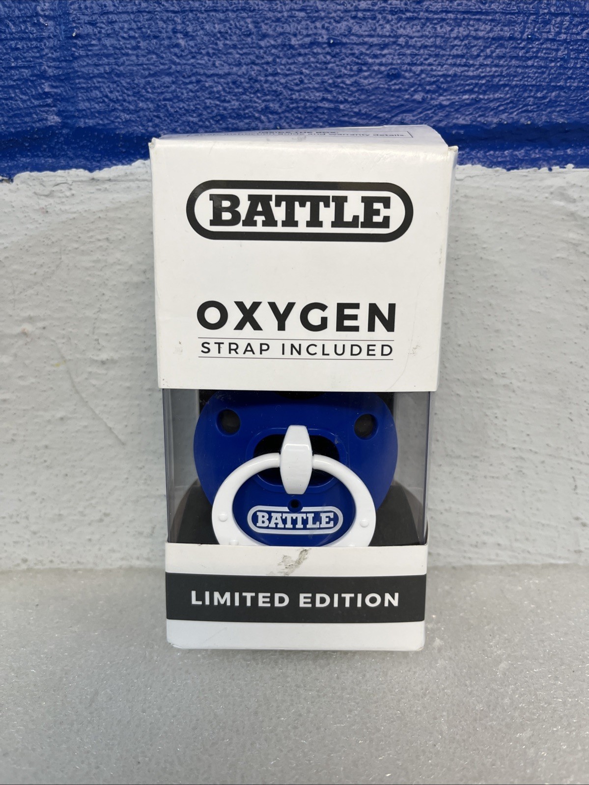 Battle Sports Binky Oxygen Lip Protector &  Mouthguard Royal Blue New Sealed