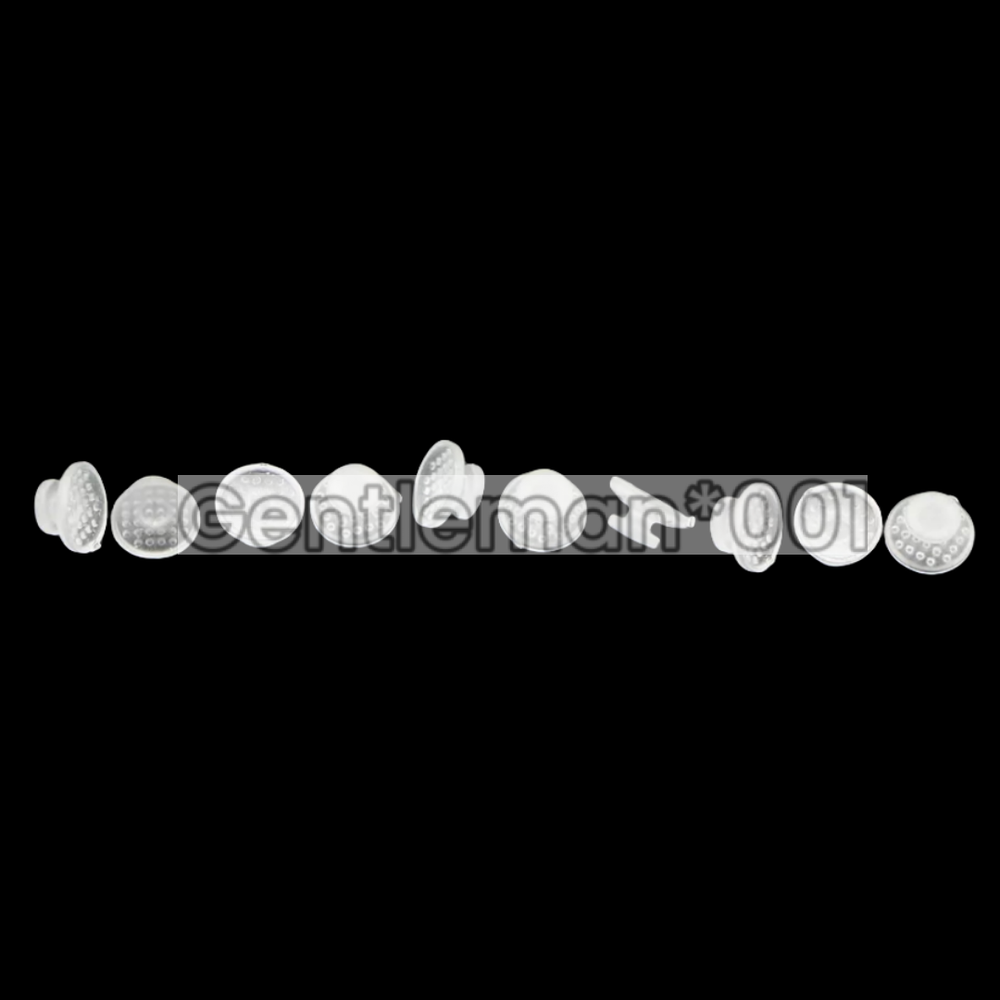 Dental Lingual Button Ceramic Clear Invisable Retainer Aligner Bondable Round