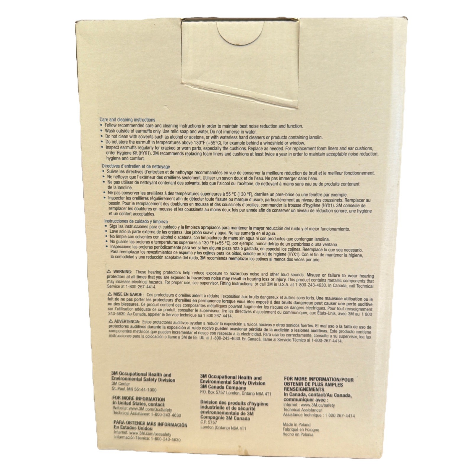 3M X1P3E Peltor XSeries Cap-Mount Earmuffs NRR 21dB (X1P3E)