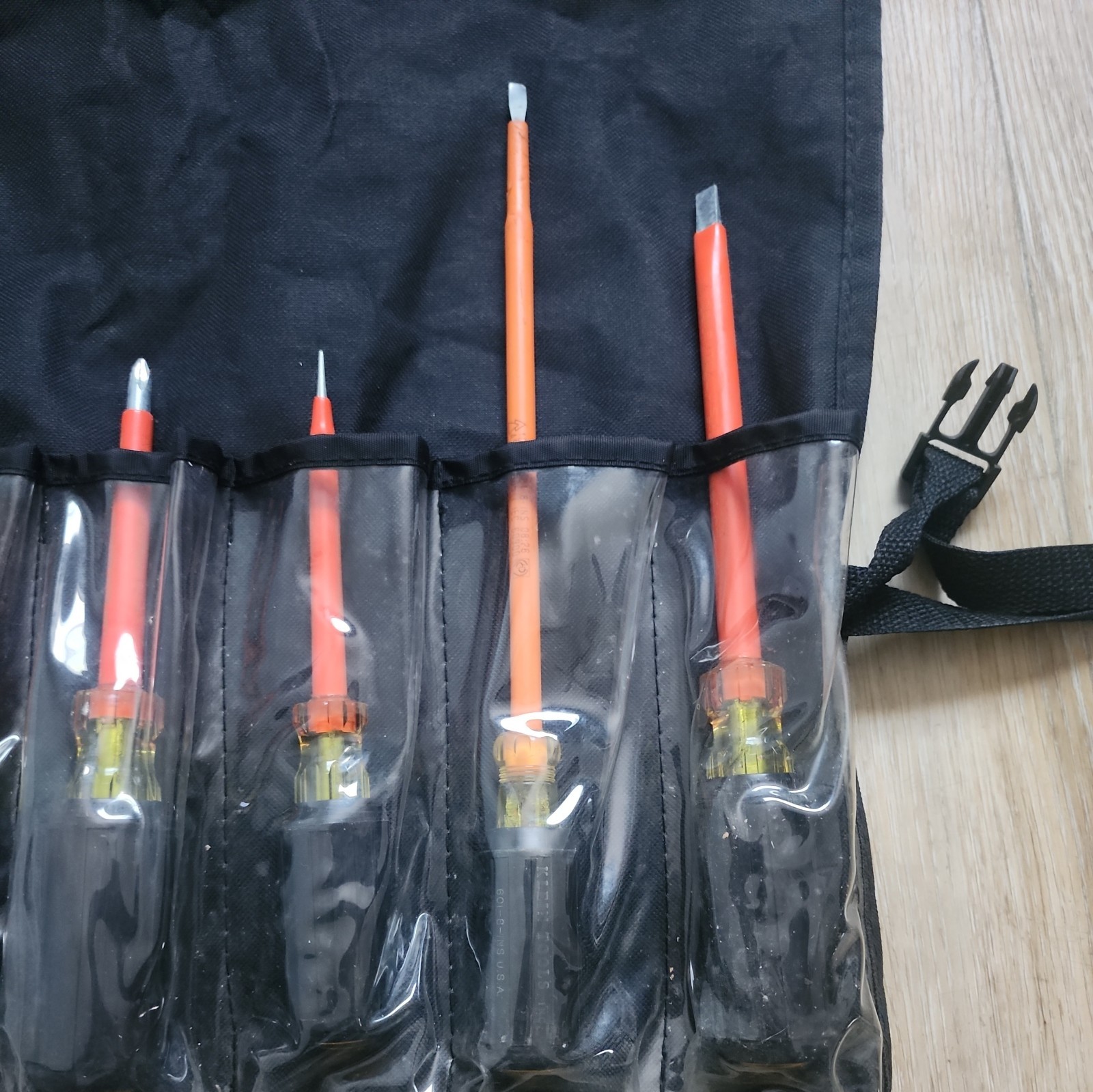 Cementex Basic Electrician's Tool Kit Set of 8 with Roll Case (1 used/ replaced)