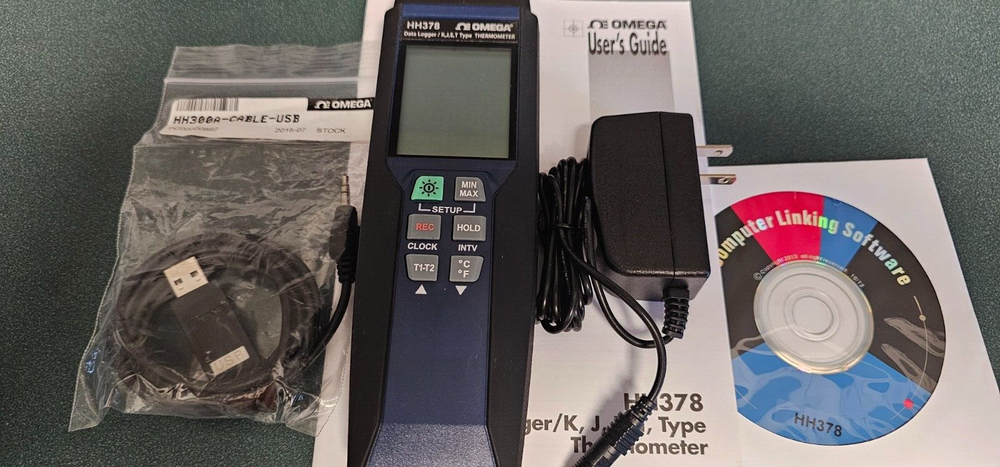 Omega HH378 Data Logger/ K, J, E, T Typer Thermometer