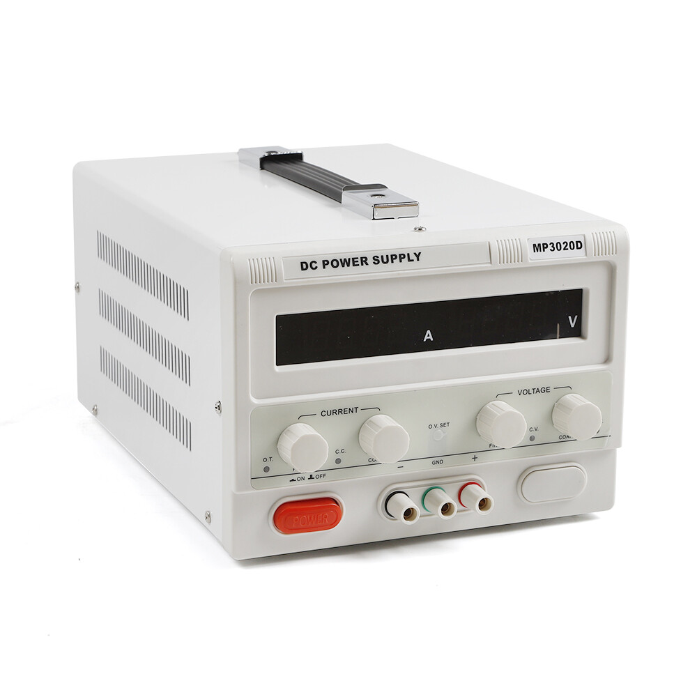 0-30V 0-20A DC Power Supply Variable Digital Lab Test Adjustable High Precision